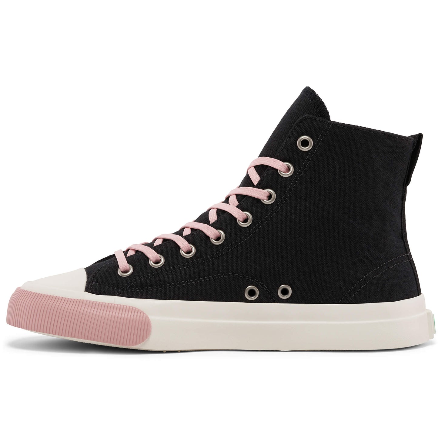 Jet-Black / Pink All American Hi Top | Unisex Canvas Sneaker