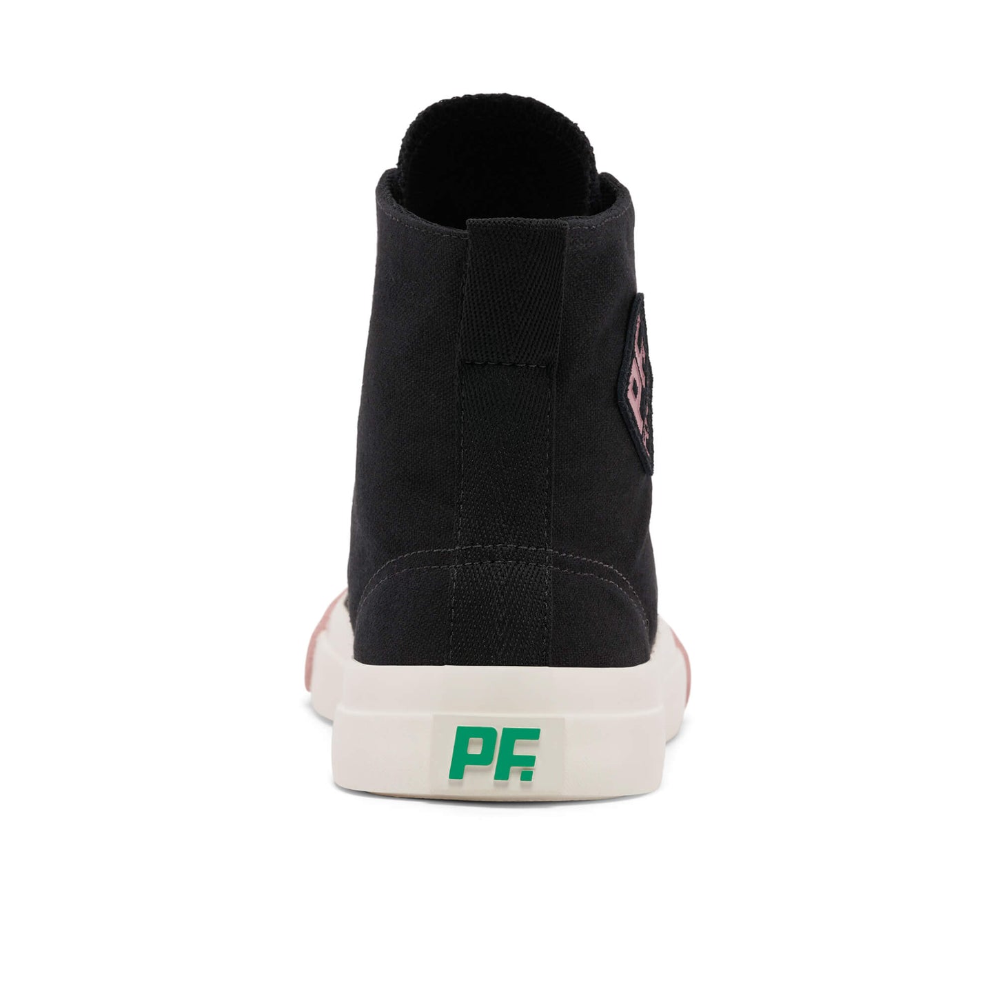 Jet-Black / Pink All American Hi Top | Unisex Canvas Sneaker