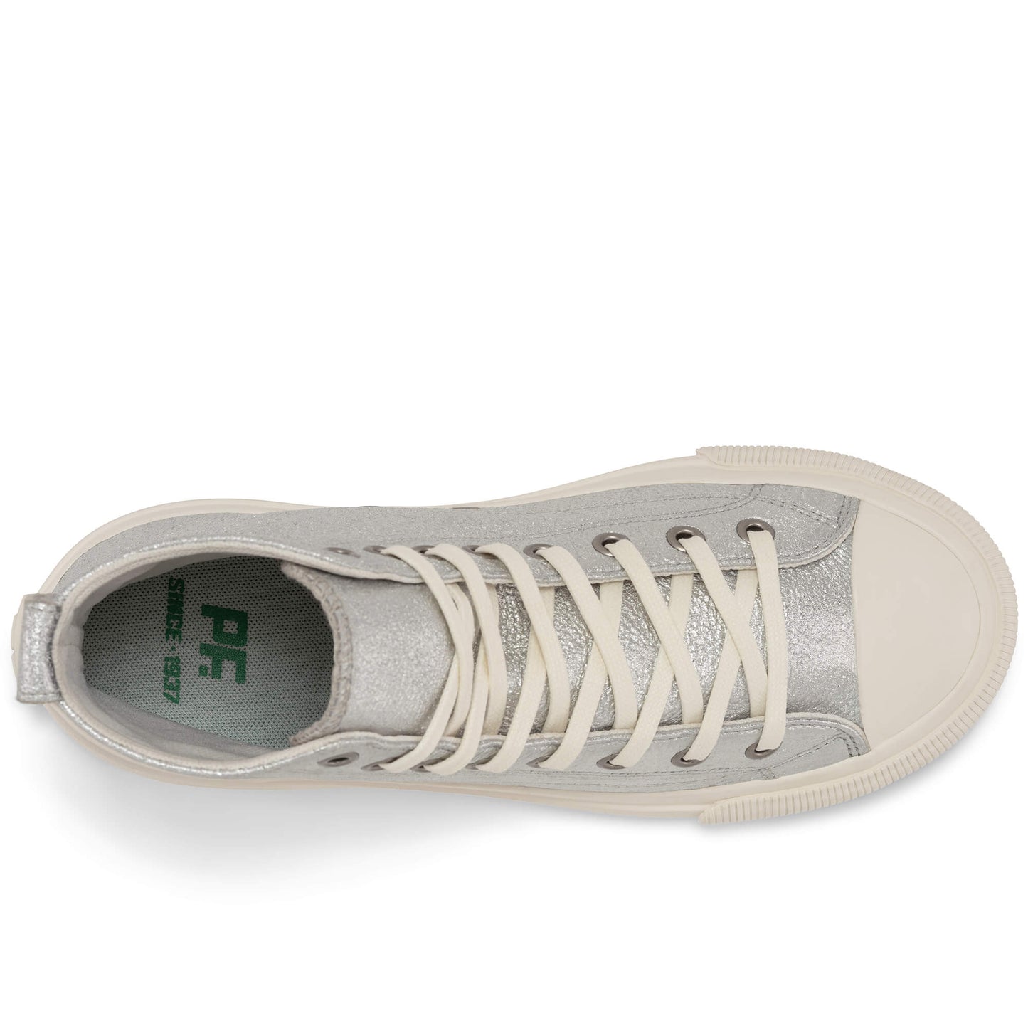 Silver All American Hi Top | Unisex Leather Sneaker