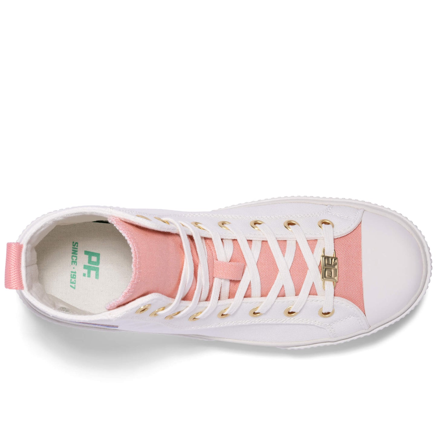 White-Peaches & Cream Allston Hi Top | Unisex Canvas Sneaker