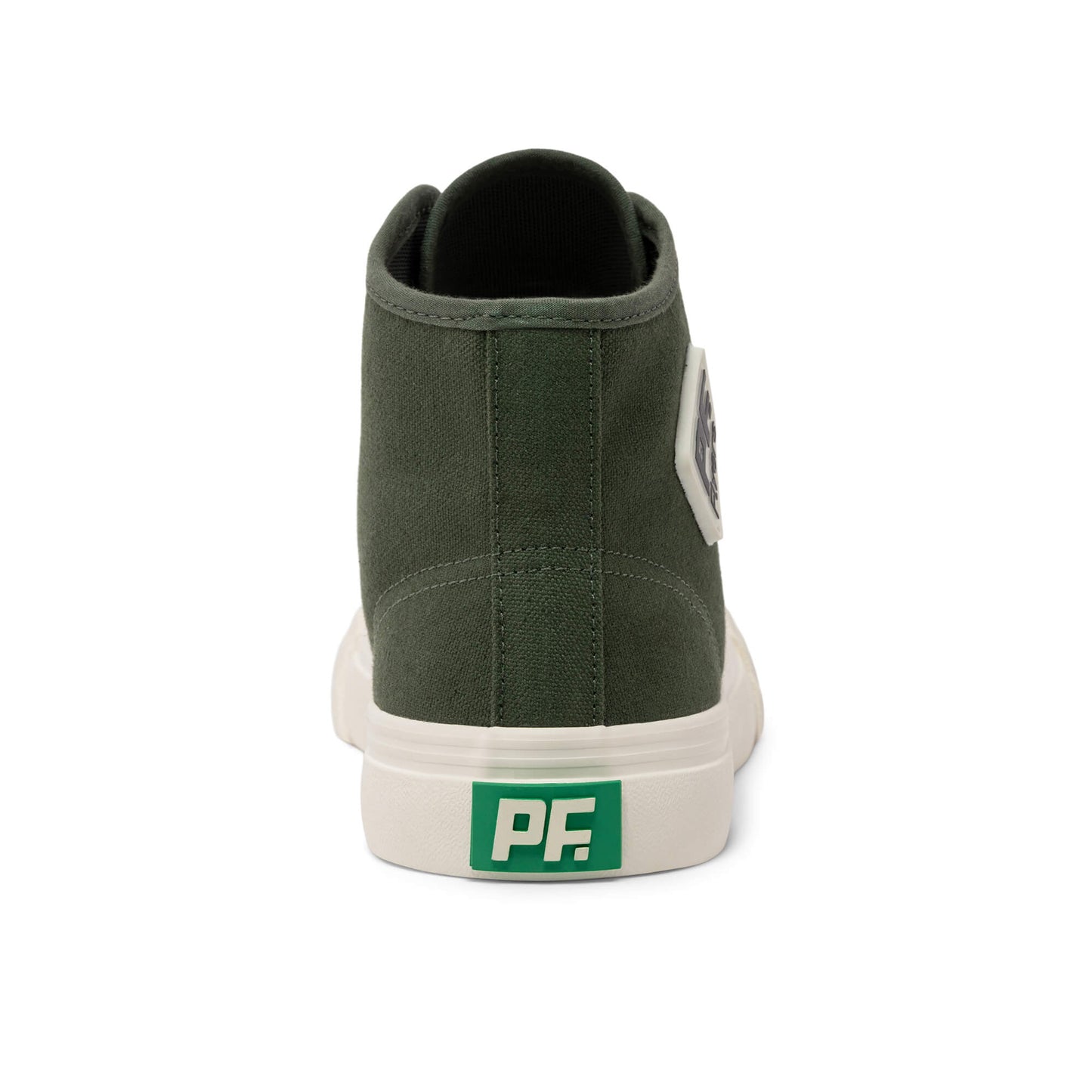 Deep Olive Green Center Hi Top | Unisex Canvas Sneaker