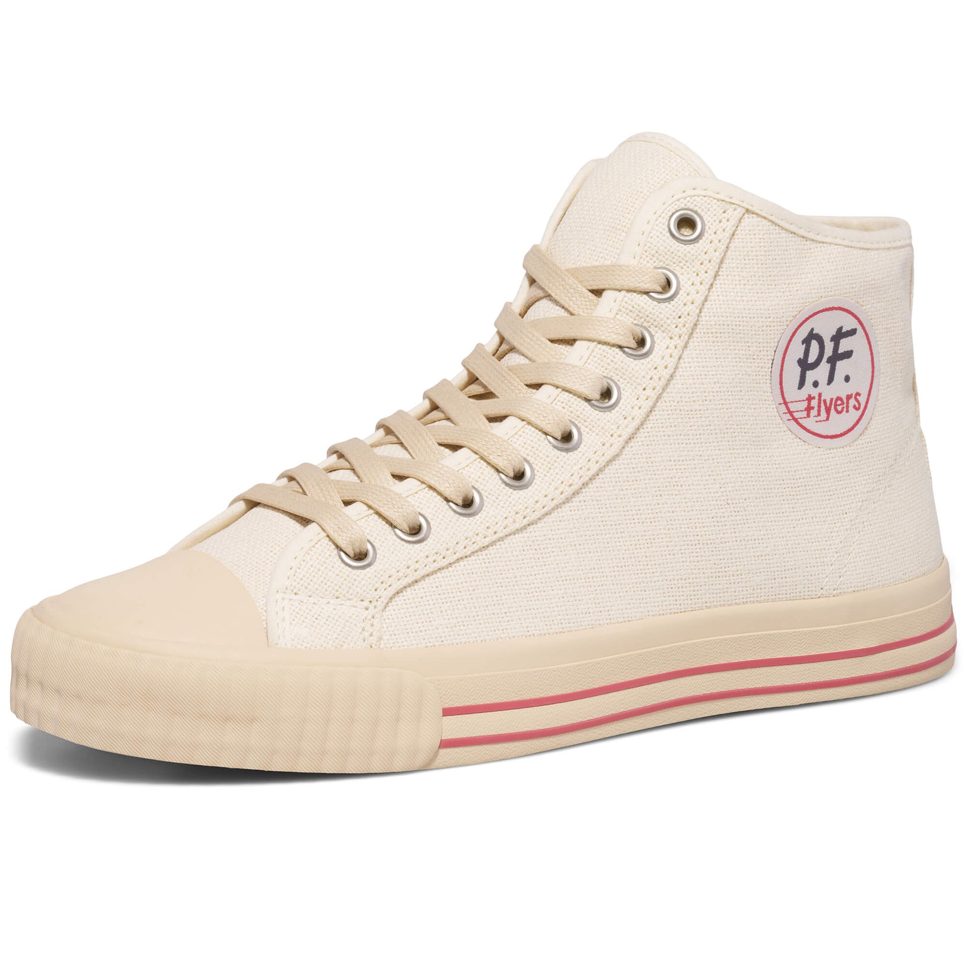 Center High-Top White/Biscotti
