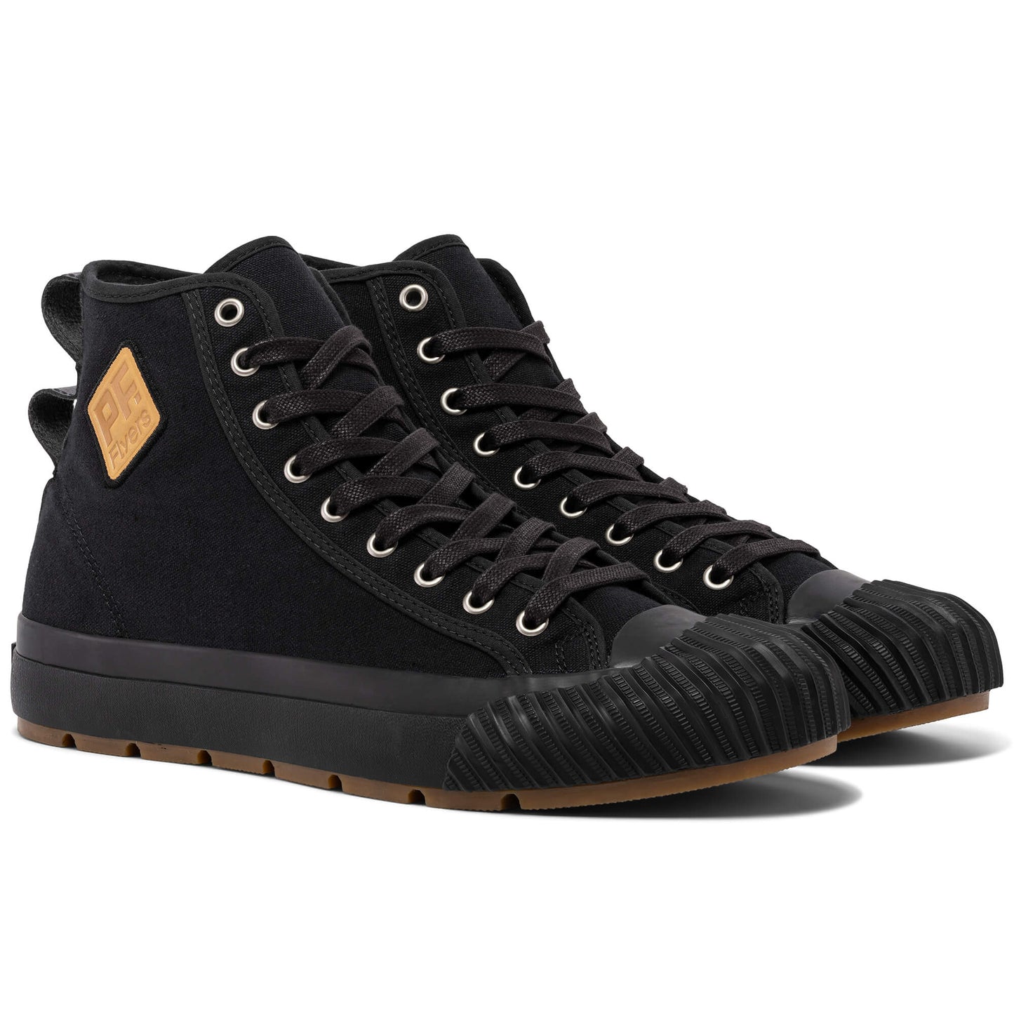 Black Classic Grounder Hi Top | Unisex Canvas Sneaker