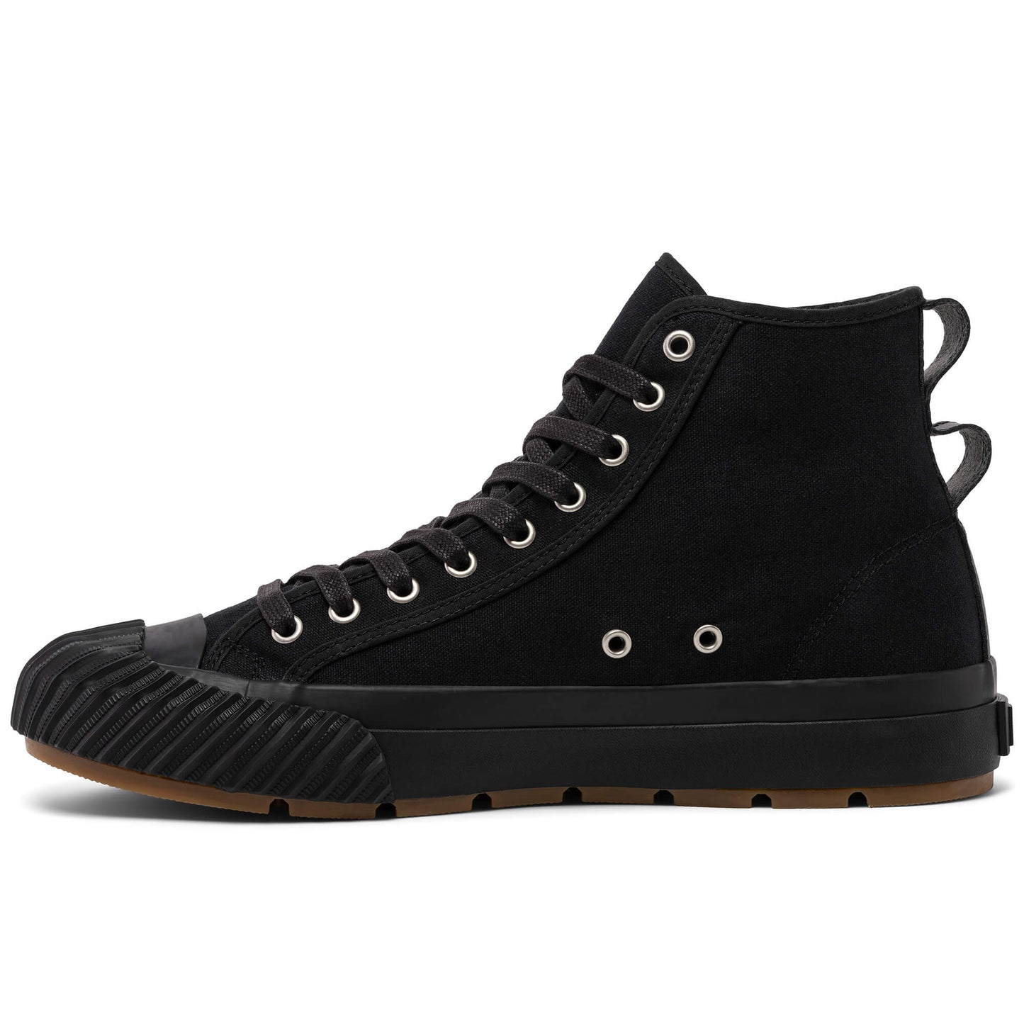 Black Classic Grounder Hi Top | Unisex Canvas Sneaker
