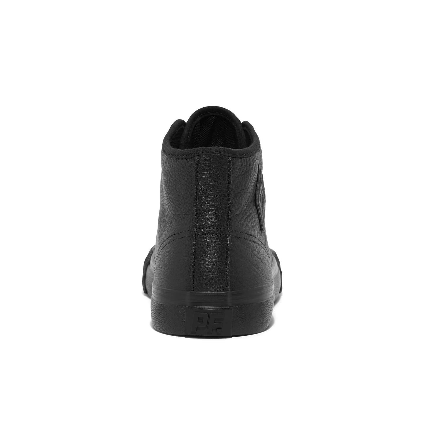 Black Leather Center Hi Top | Unisex Leather Sneaker