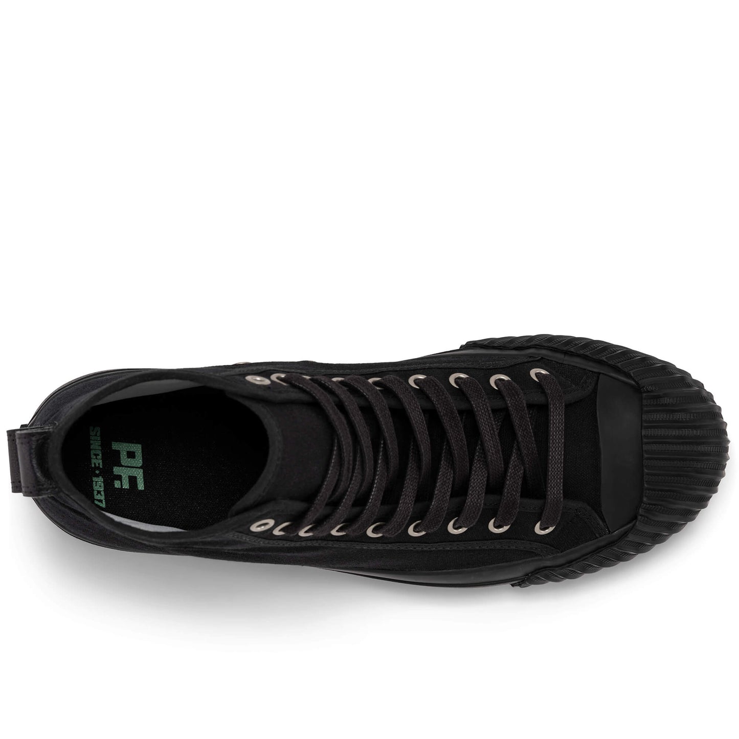 Black Classic Grounder Hi Top | Unisex Canvas Sneaker