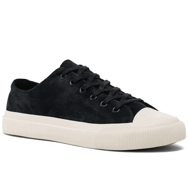 Jet Black All American Lo Top | Unisex Suede Sneaker