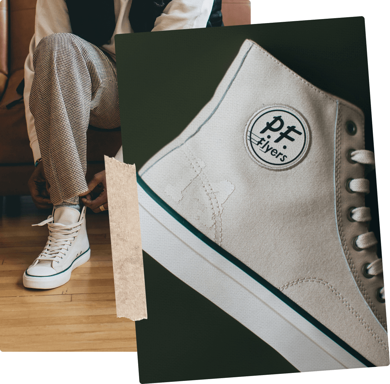 Retro inspired white basketball sneakers