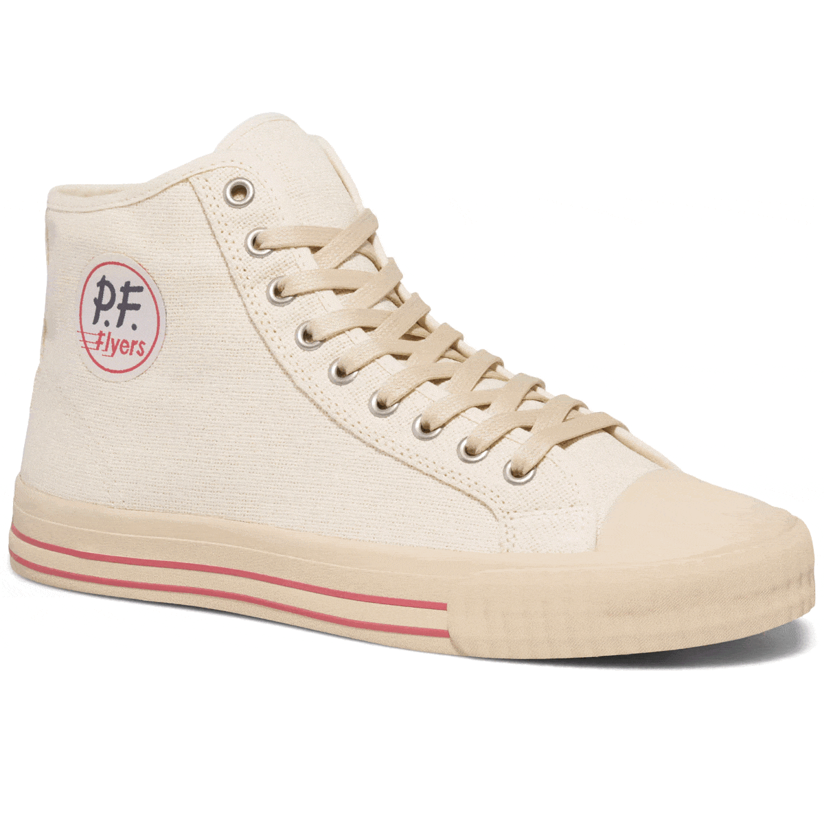 Center High-Top White/Biscotti