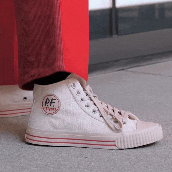 Center High-Top White/Biscotti