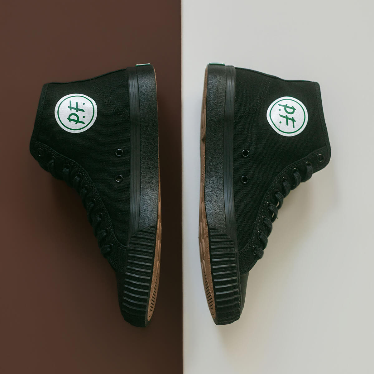 The 1993 Center High-Top Wide Width Black Canvas Sneakers Inspired