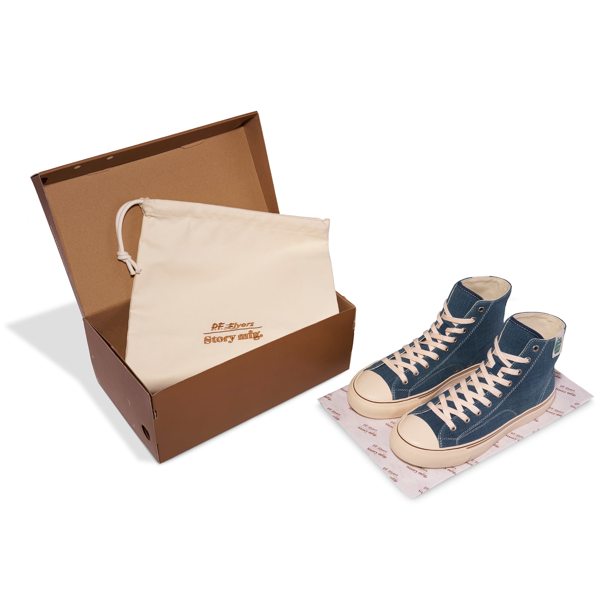All-American Story MFG High-Top Indigo/Ecru