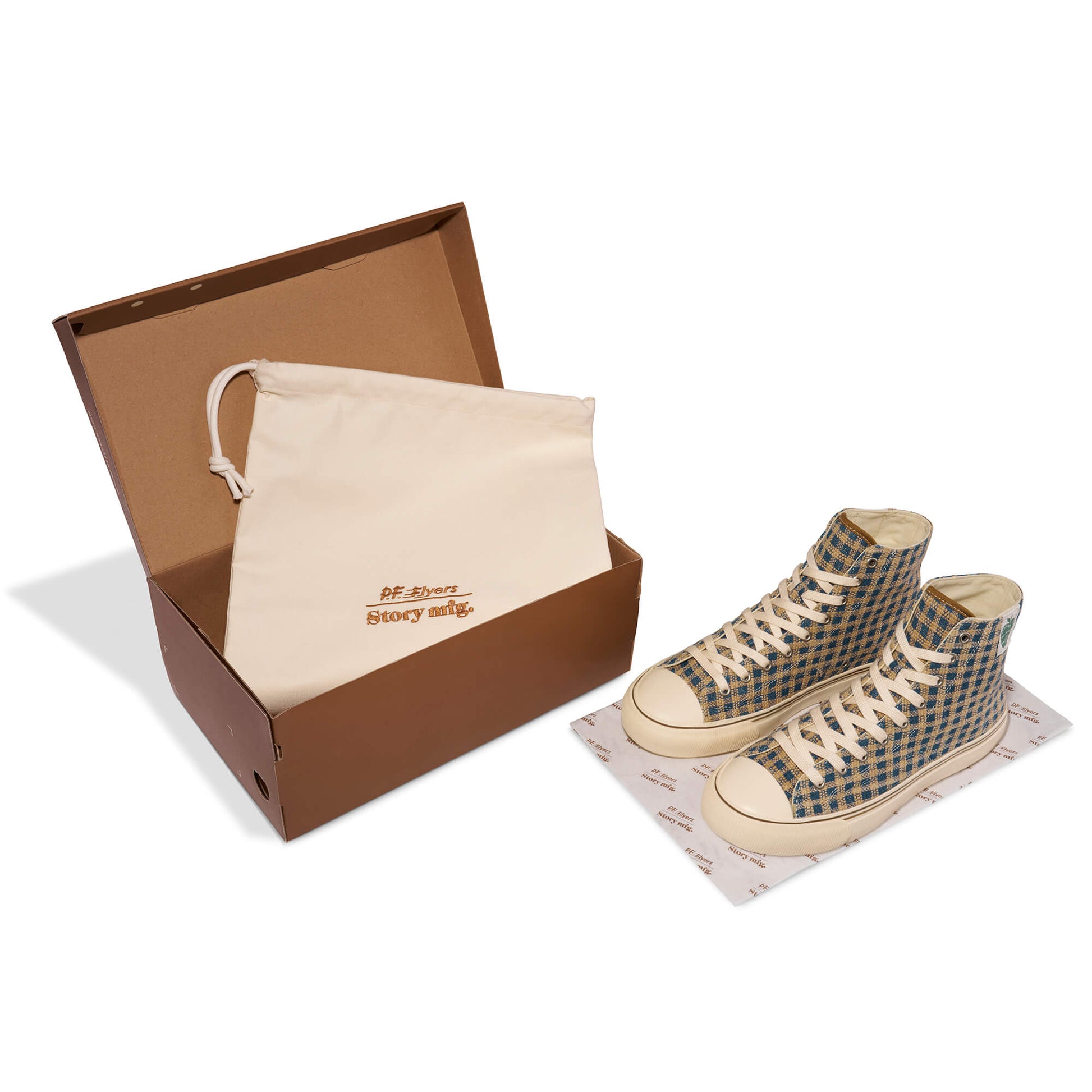 All-American Story MFG High-Top Indigo/Brown