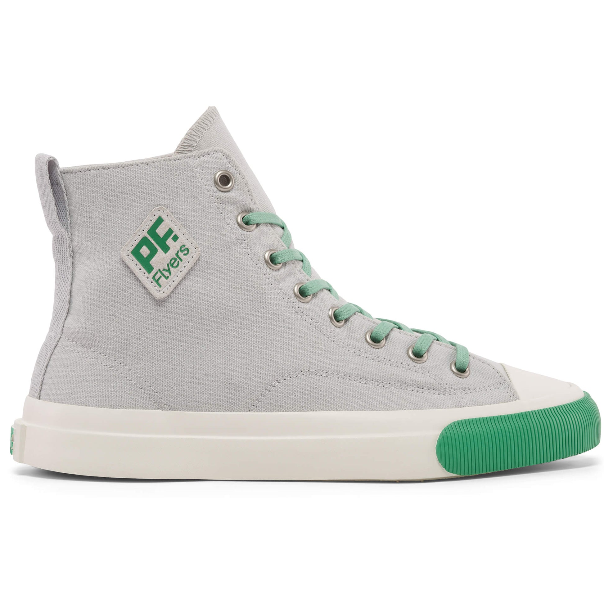 Good Grey All American Hi Top | Unisex Canvas Sneaker – PF. Flyers