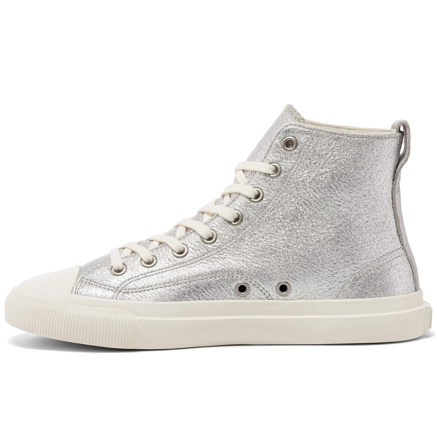 Silver All American Hi Top | Unisex Leather Sneaker