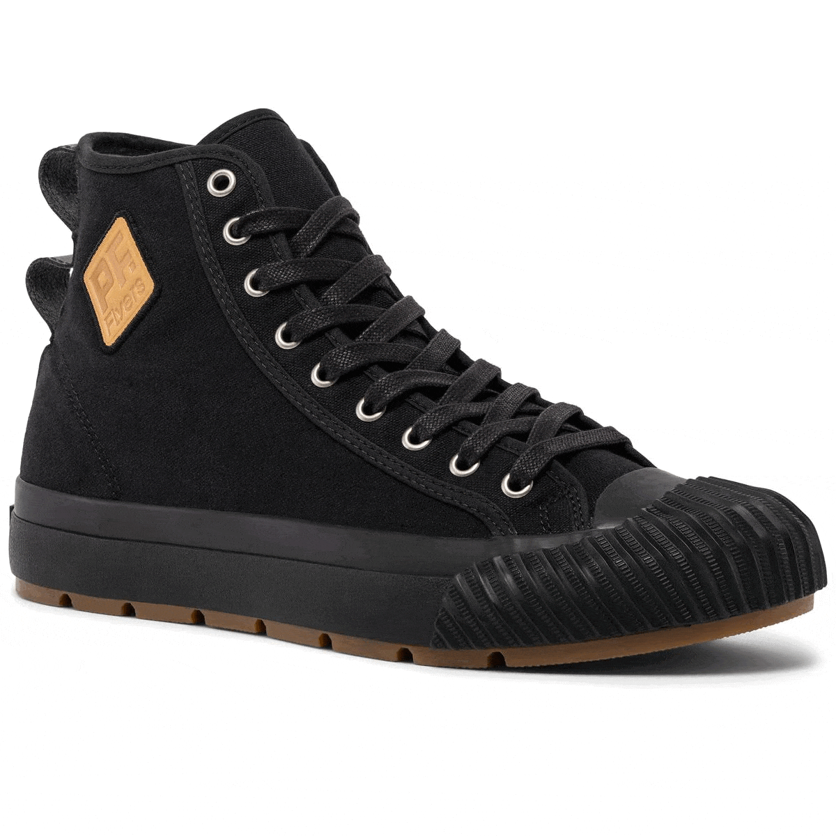 All black high sales top pf flyers