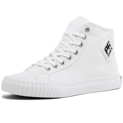 White Diamond Center Hi Top | Unisex Canvas Sneaker