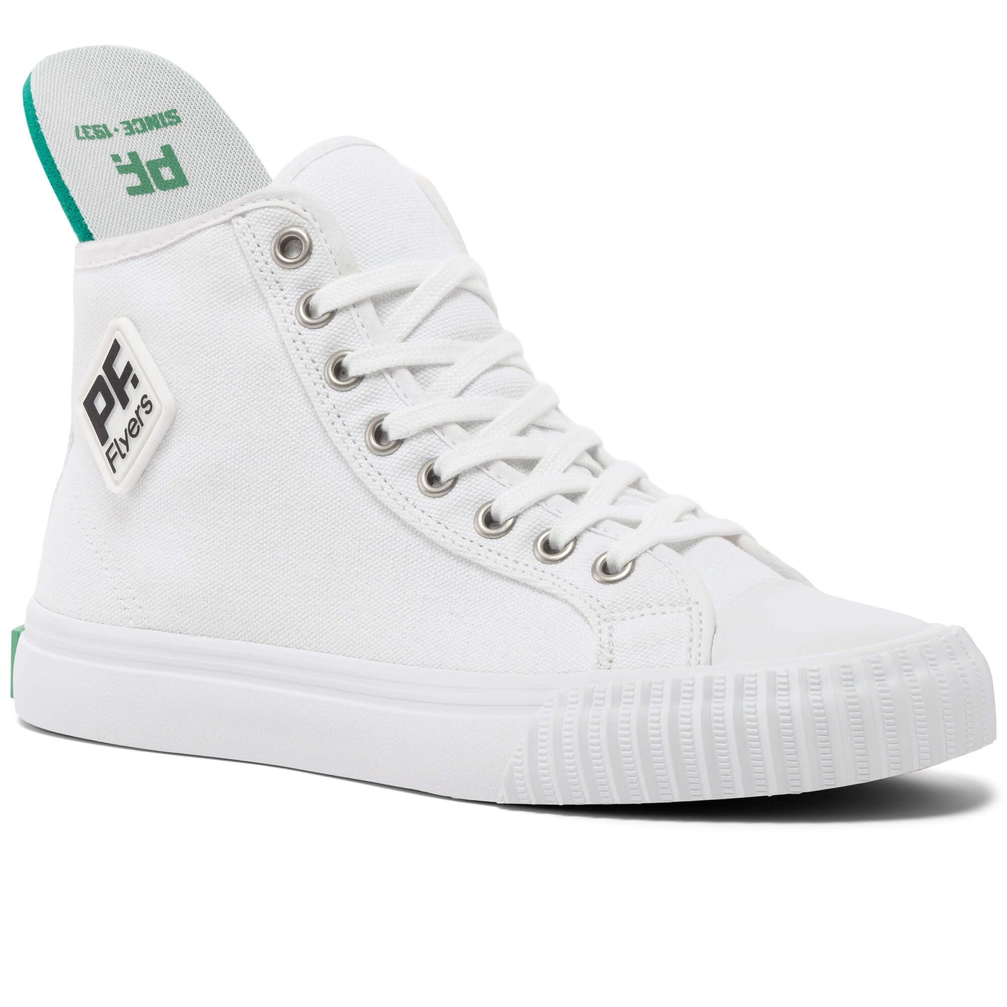 White Classic Center Hi Top | Unisex Canvas Sneaker