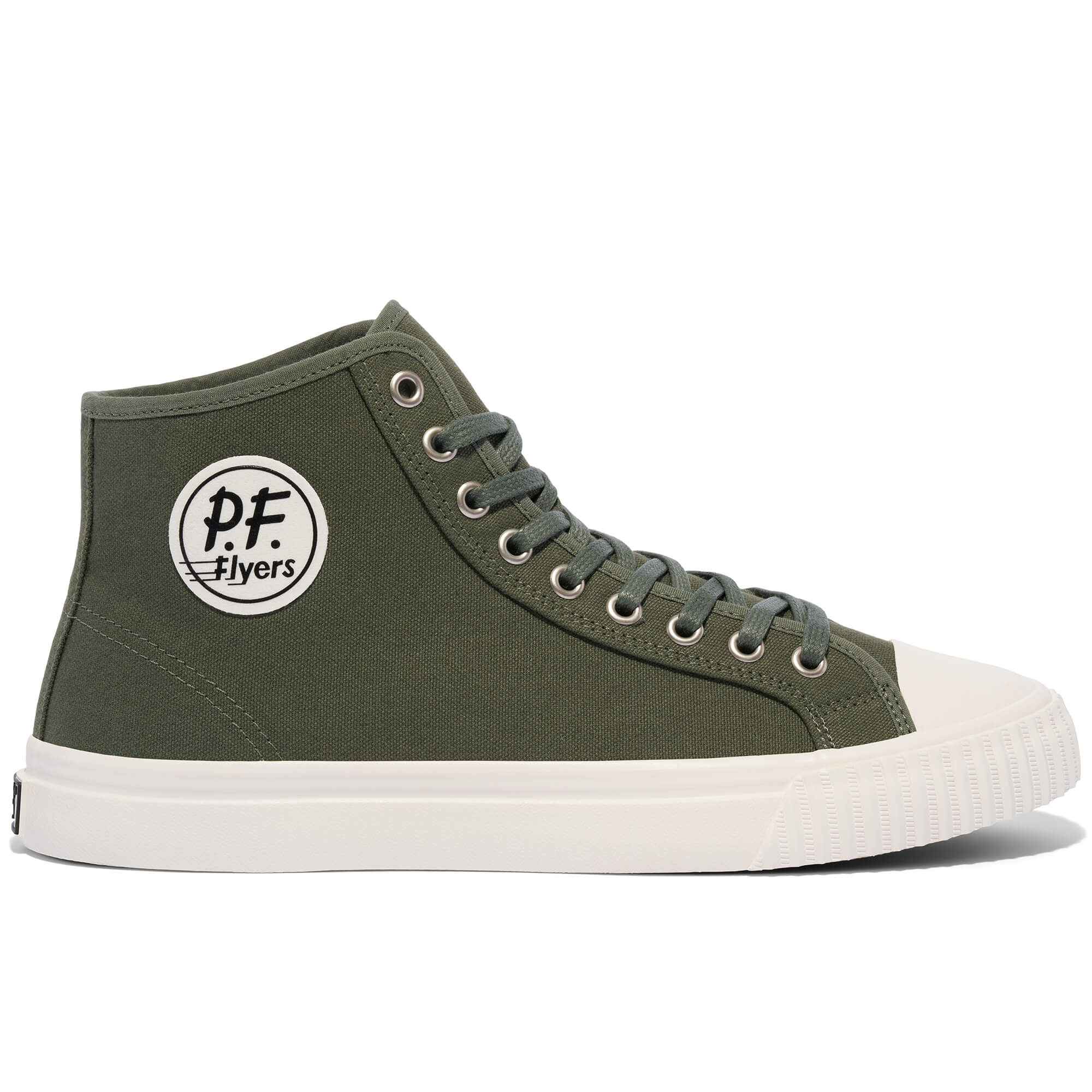 Deep Olive Green Center Hi Canvas High Top Sneaker Mens 10.5 Wmns 12