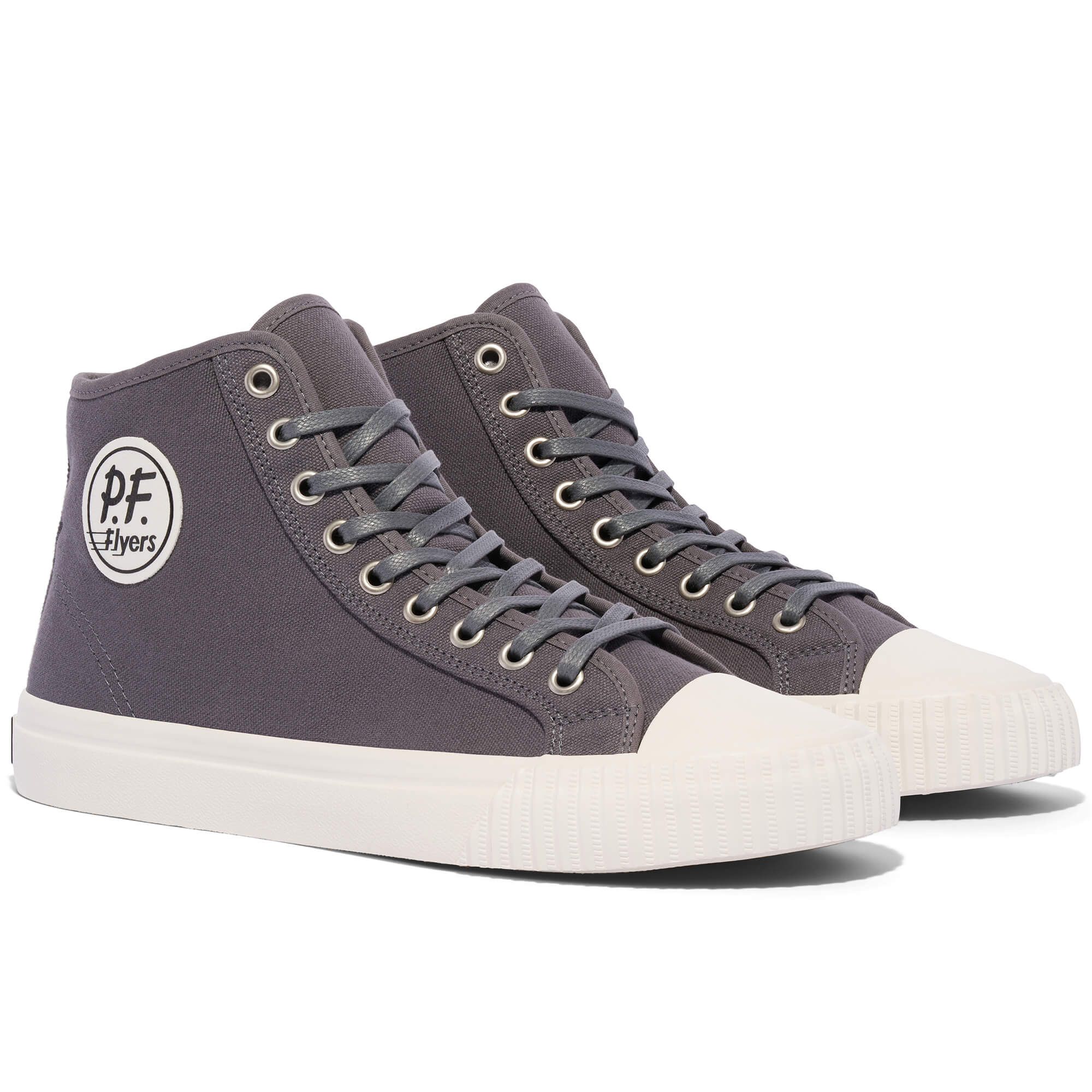 Gray Center Hi Top | Unisex Canvas Sneaker