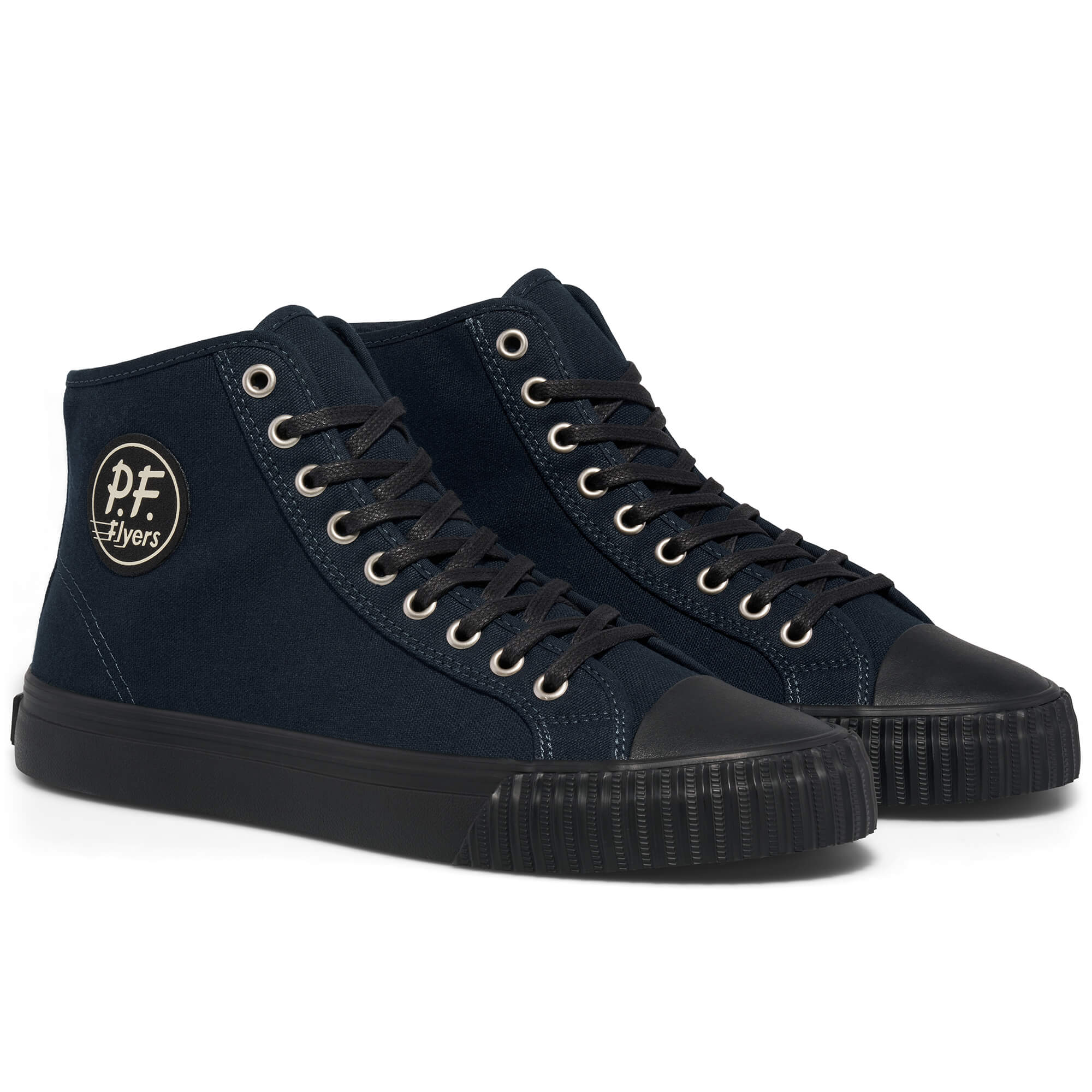 Navy Black Center Hi Canvas High Top Sneaker Mens 6.5 Wmns 8