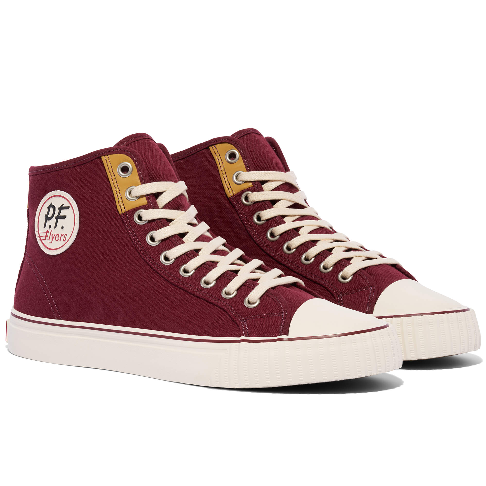 Tawny Port Center Hi Canvas & Leather | High-Top Canvas Sneaker