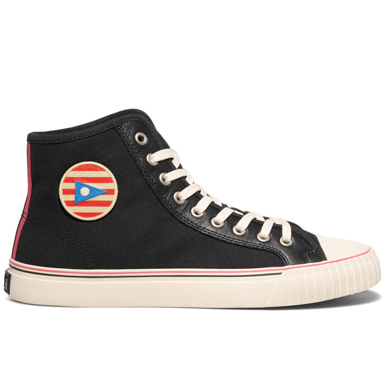 Center Slightly Choppy High-Top Black/Cream