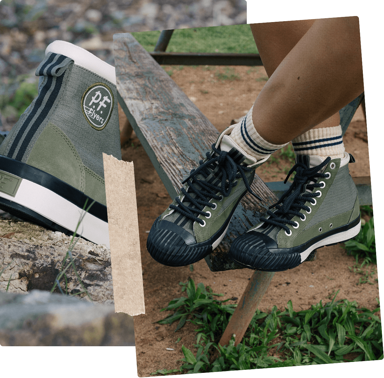 Grounder High-Top Hiker Military Green/Black