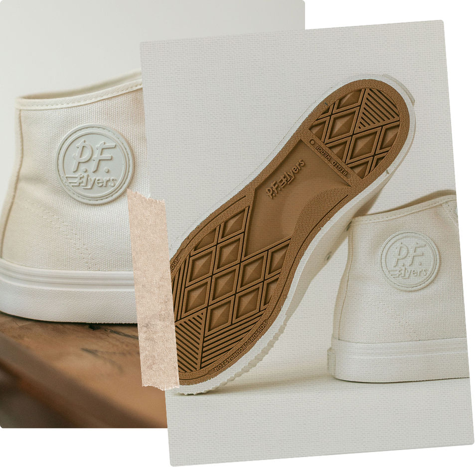 Center High-Top Sea Salt classic retro canvas sneaker