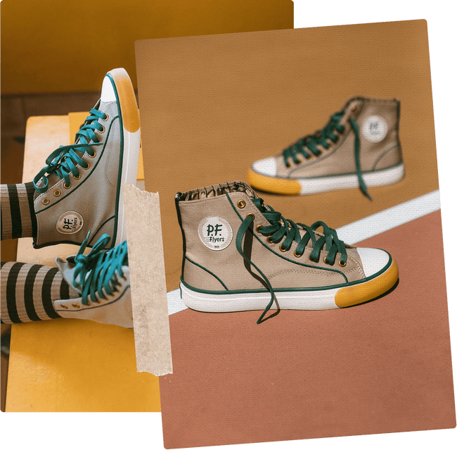 Clubhouse 1937 All-American gray high-tops