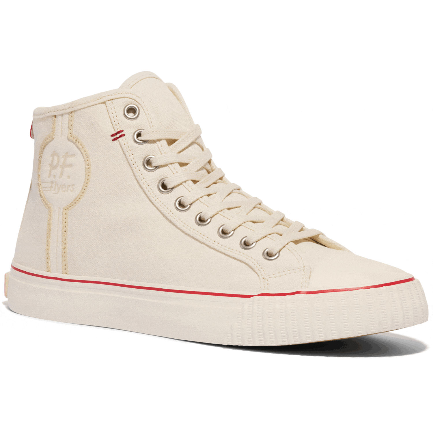 Antique White Center Hi High Top Canvas Sneaker P.F. Flyers