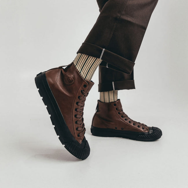 Grounder Luxe High-Top Brown/Black