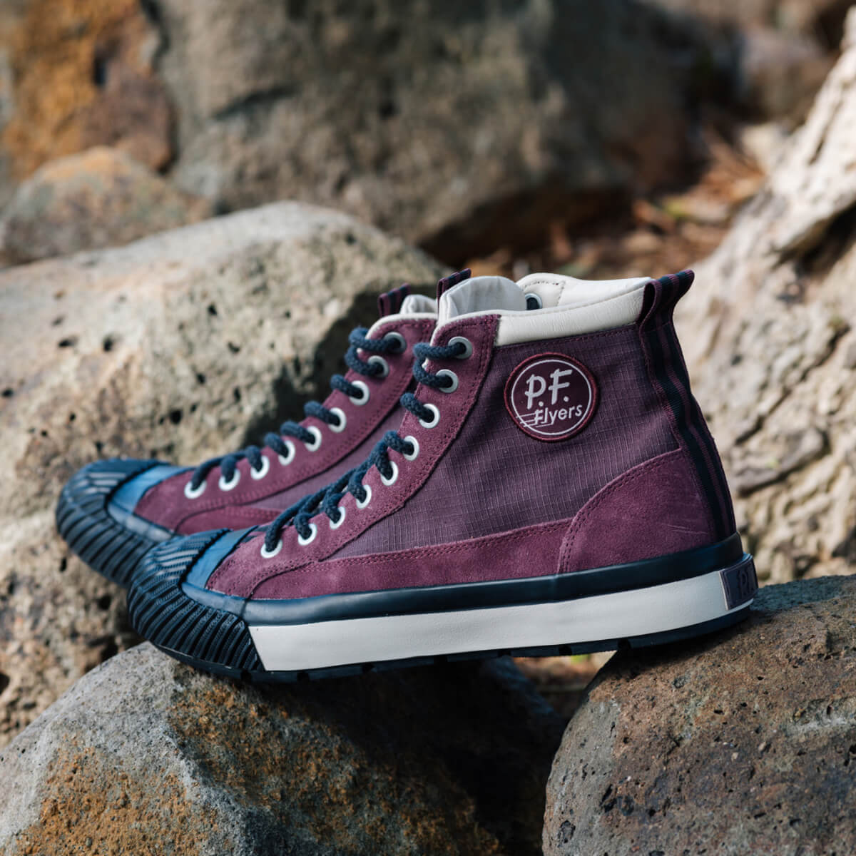 Grounder High-Top Hiker Burgundy/Black