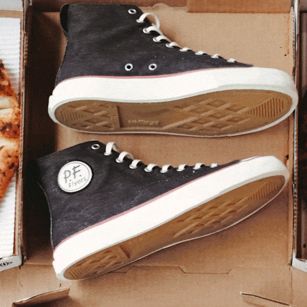 USA製 PFフライヤーズ 黒 ハイカットスニーカー 28cm PF Flyers ○○ピーエフ フライヤーズ PF-FLYERS Center Hi