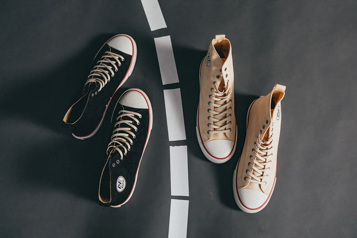 Vintage basketball inspired shoes