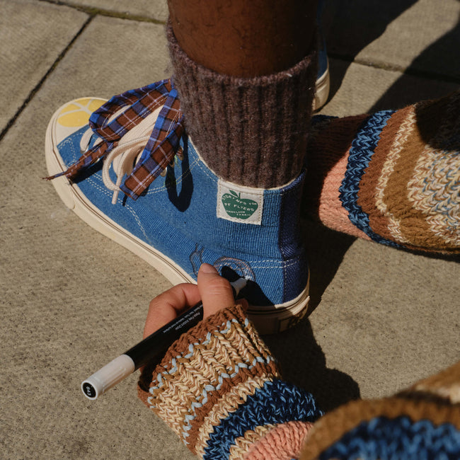 All-American Story MFG High-Top Indigo/Ecru