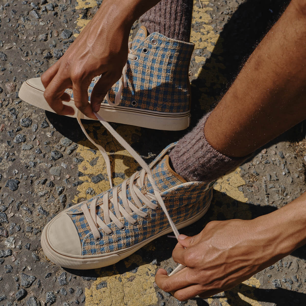 All-American Story MFG High-Top Indigo/Brown