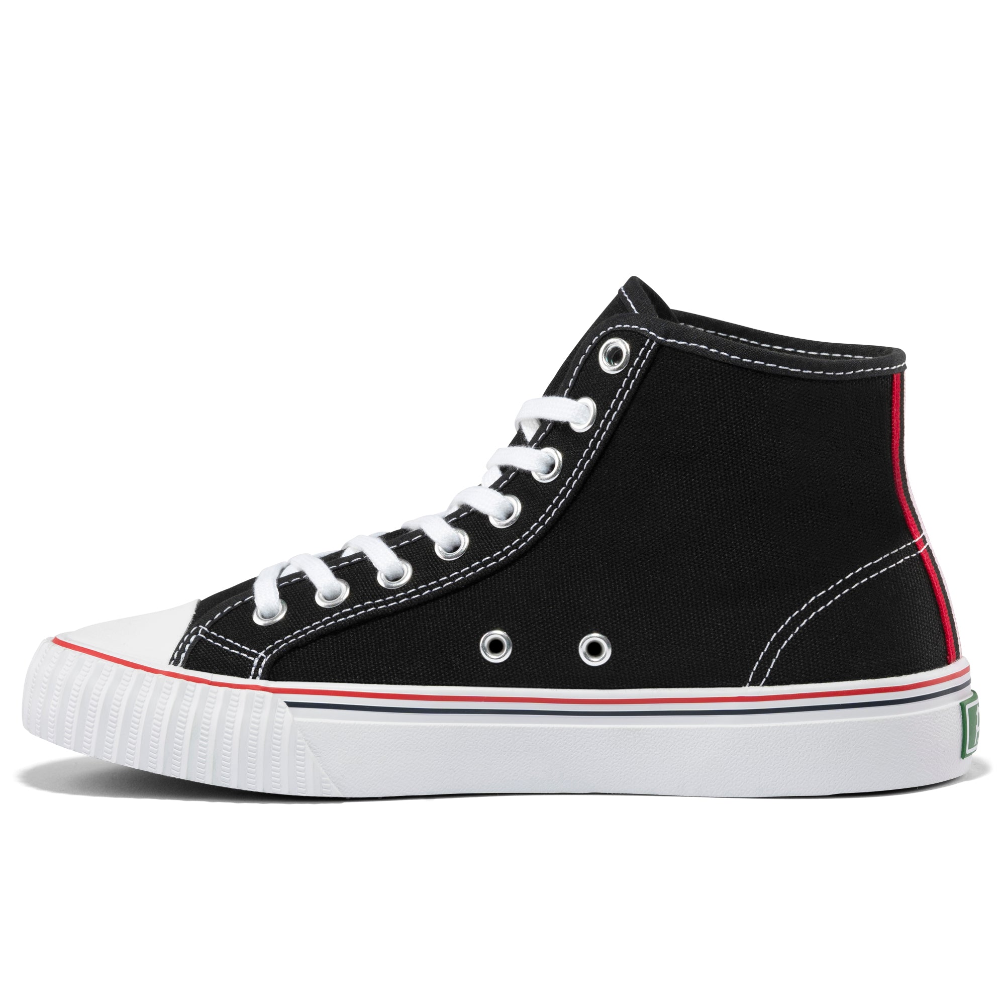 Black Center Hi-Top Unisex Canvas Sneaker | PF. Flyers